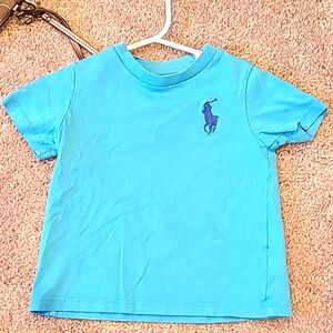 24month light blue ralph lauren polo tshirt with big horse logo